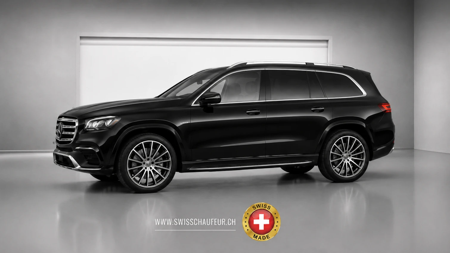 Mercedes Benz GLS 500 chauffeur service Switzerland