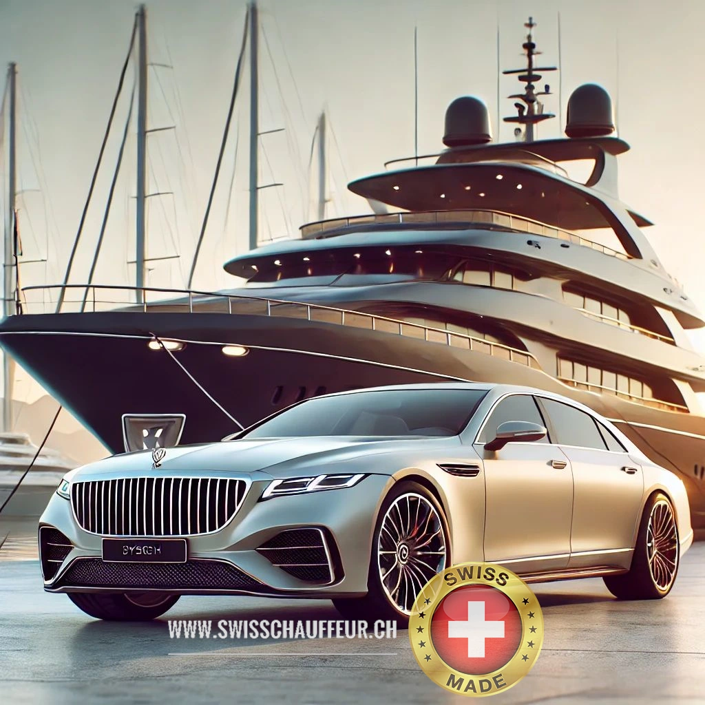 Luxury chauffeur service in Switzerland with Mercedes-Maybach vehicle by SwissChauffeur