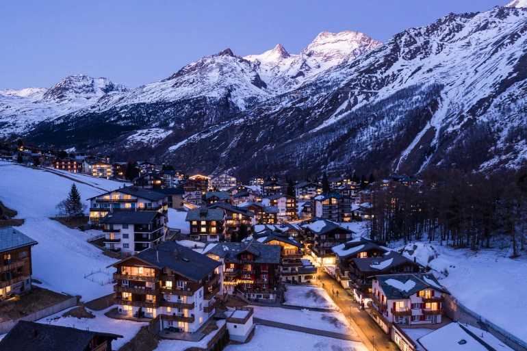chauffeur saas fee ski resort luxury