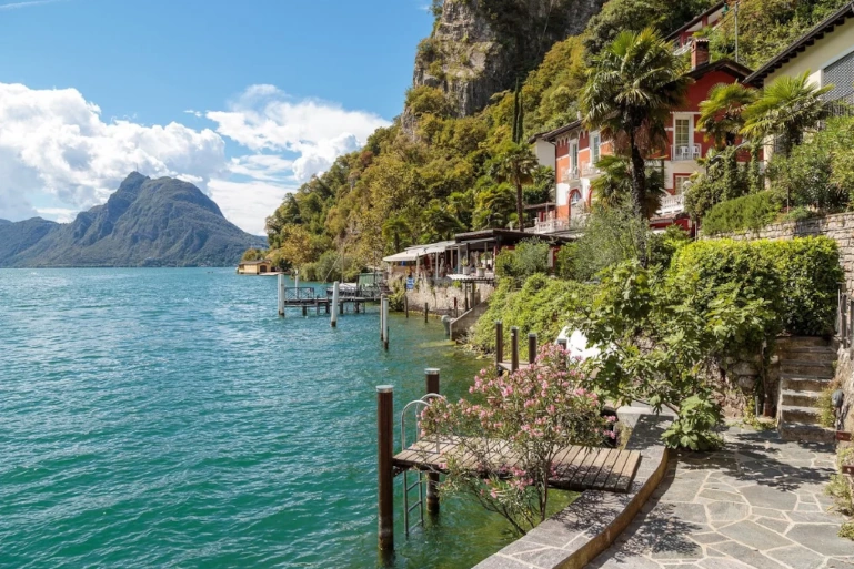 Gandria private driver – luxury Swiss transfer to lakeside village near Lugano with stone houses and artisan heritage
