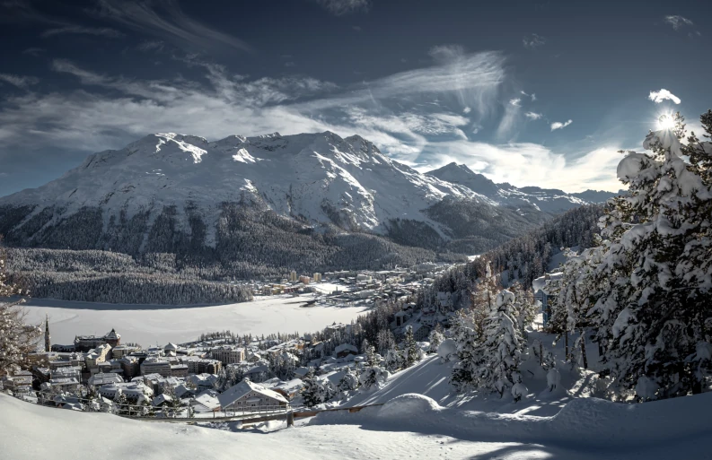 Private transfer to St Moritz – luxury chauffeur service to exclusive ski resort in the Swiss Alps
