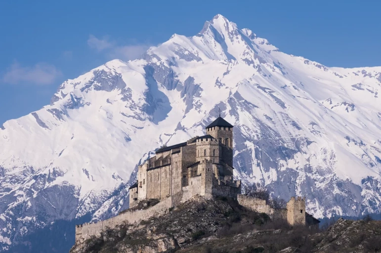 Sion airport transfer - private Swiss chauffeur service to Valère Basilica and historic Alpine city