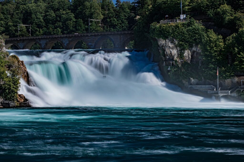 View of Rheinfall waterfall explored with SwissChauffeur private tour
