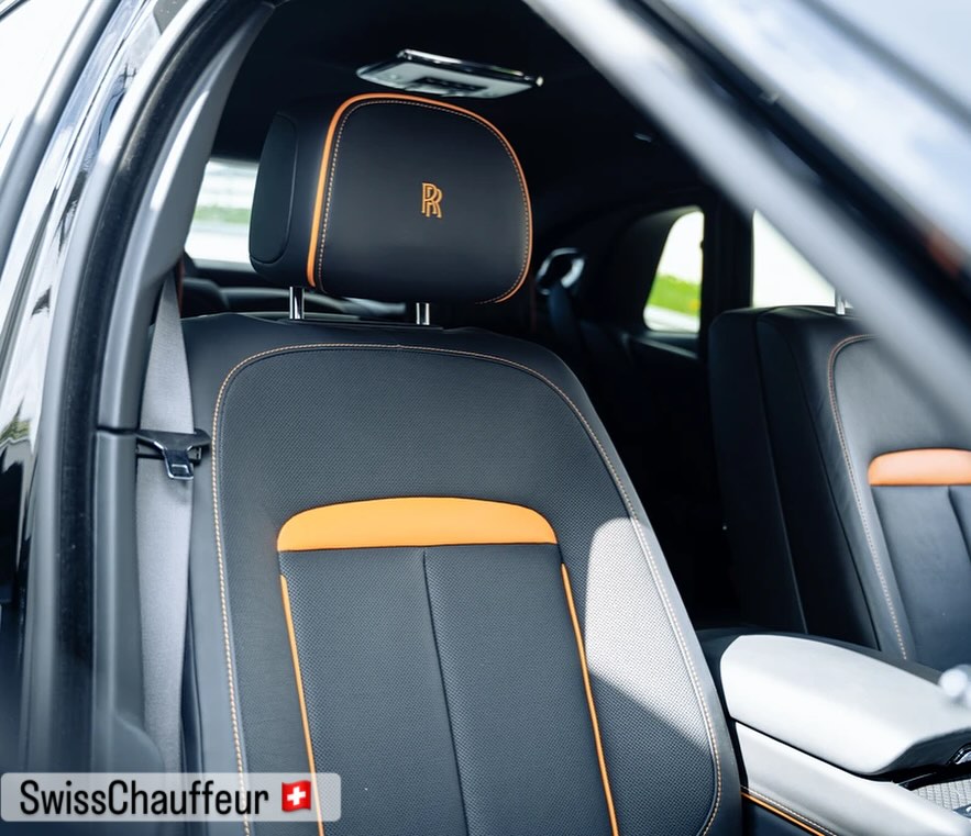 Rolls-Royce Ghost front seat with SwissChauffeur luxury travel