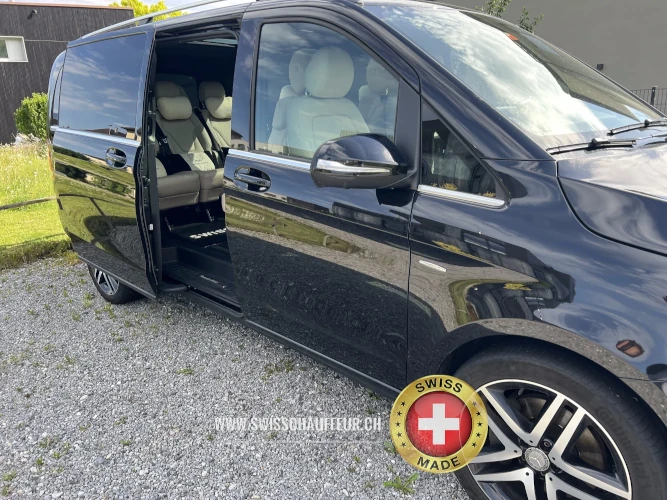 Mercedes-Benz V-Class Long 2025 – family chauffeur Switzerland